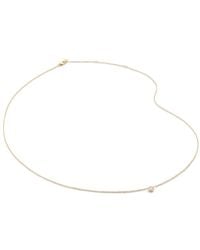 Monica Vinader - Collar Essentials En Oro Amarillo De 14 Ct Con Diamantes - Lyst