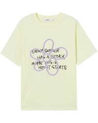 B+ AB - T-Shirt mit Slogan-Print - Lyst
