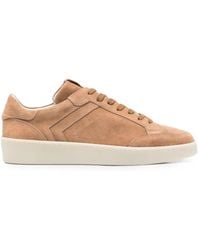 Canali - Baskets En Daim À Lacets - Lyst