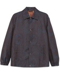 Etro - Bomber W/ Shirt Collar - Lyst