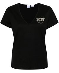 Pinko - Camiseta Love Birds con cuello en V - Lyst