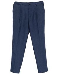 Entre Amis - Pleated Slim-Fit Trousers - Lyst