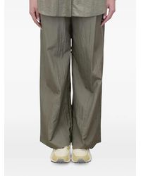 Max Mara - Crinkled Wide-Leg Trousers - Lyst