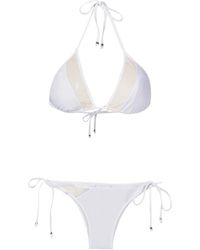 Amir Slama - Bikini Triangular Con Paneles Translúcidos - Lyst