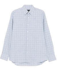 Brioni - Checked Ventiquattro Flannel-Cotton Shirt - Lyst