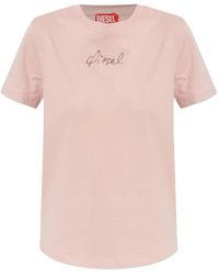 DIESEL - T-Reg-S2 Rhinestone T-Shirt - Lyst