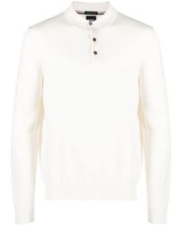 BOSS - Logo-Embroidered Virgin Wool Polo Shirt - Lyst