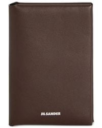 Jil Sander - Grained Leather Passport Holder - Lyst
