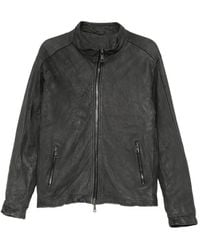 Giorgio Brato - Zip-Up Leather Jacket - Lyst