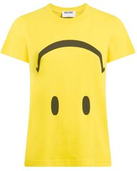 Moschino - Smiley Organic Cotton Jersey T-Shirt - Lyst