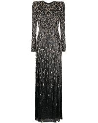 Jenny Packham - Aurora A-Linien-Kleid mit Perlen - Lyst