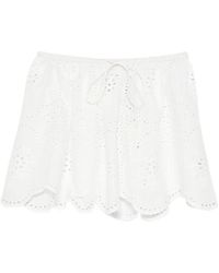 Matteau - Broderie-Anglaise Mini Skirt - Lyst
