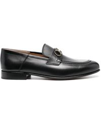 Ferragamo - Gancini Leather Loafers - Lyst
