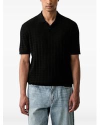 ARMANI EXCHANGE - Check-Pattern Polo Shirt - Lyst