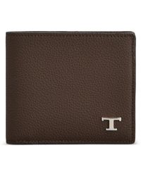 Tod's - T Timeless Pebbled Wallet - Lyst