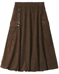 Musium Div. - Cargo Bubble Midi Skirt - Lyst