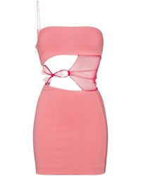 Nensi Dojaka - Flower Cut-out Mini Dress - Lyst