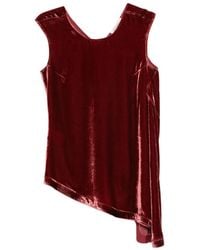 Gentry Portofino - Asymmetric Velvet Top - Lyst