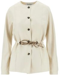 Max Mara - Chaqueta Con Botones Y Cordones - Lyst