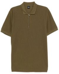 BOSS - ジップ ポロシャツ - Lyst