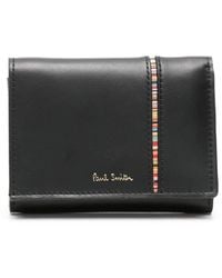 Paul Smith - Signature Stripe-print Leather Wallet - Lyst