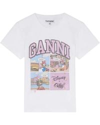 Ganni - Daisy Duck Baby Fit T-Shirt - Lyst