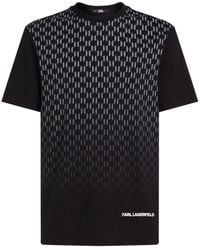 Karl Lagerfeld - Monogram-Print T-Shirt - Lyst