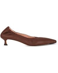 LA ROSE - Elasticated Nappa Leather Pumps - Lyst