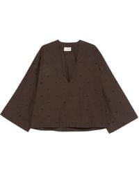 The Attico - Blouse Met V-Hals - Lyst
