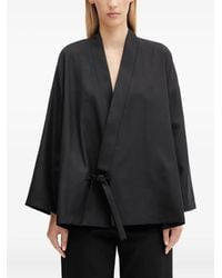 KENZO - Jacke Mit Bindegürtel - Lyst