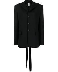 Nensi Dojaka - Strap-Detail Single-Breasted Blazer - Lyst