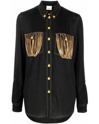 Burberry - Chain Pocket Detail Shirt - Lyst