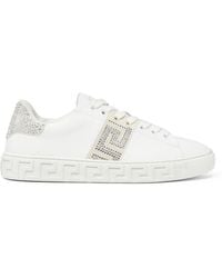 Versace - Crystal Greek Trainer - Lyst