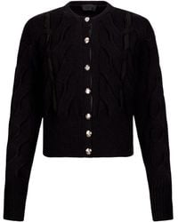 Liu Jo - Cable-Knit Button-Up Cardigan - Lyst