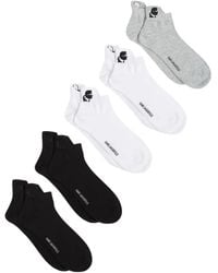 Karl Lagerfeld - Set Di 5 Paia Di Calzini Kameo Con Logo - Lyst