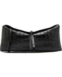 STAUD - Eve Crocodile-Effect Leather Clutch - Lyst