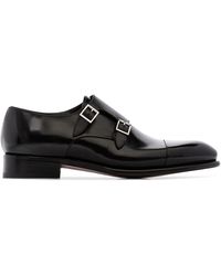 Santoni Monks con doppia fibbia - Nero
