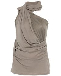 Entire studios - Draped One-Shoulder Top - Lyst