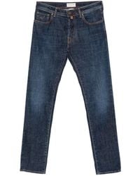 Jacob Cohen - Logo-Patch Straight-Leg Jeans - Lyst