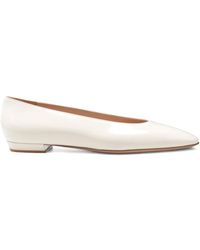 Gianvito Rossi - Amelia Leather Ballet Flats - Lyst