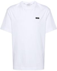 Calvin Klein - Katoenen T-shirt Met Logopatch - Lyst