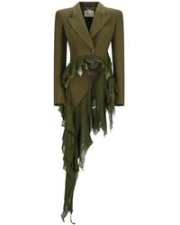 Blumarine - Ruffled Asymmetric Jacket - Lyst