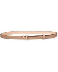 Max Mara - Leather Monogram Belt - Lyst
