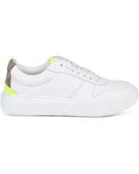 Herno - Monogram-Detail Lace-Up Sneakers - Lyst