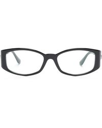 Versace - Medusa-Motif Rectangle-Frame Glasses - Lyst