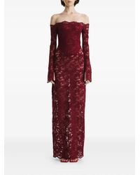 2310 STUDIO - Lace Off-Shoulder Maxi Dress - Lyst
