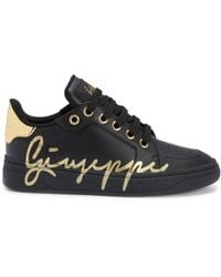 Giuseppe Zanotti - Gz94 Logo-print Leather Sneakers - Lyst