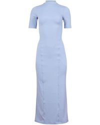 Fleur du Mal - Jersey Mock-Neck Maxi Dress - Lyst
