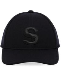 Sacai - Embroidered-Logo Wool-Melton Cap - Lyst
