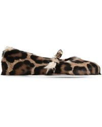 Dolce & Gabbana - Leo Kid-Leather Ballet Flats - Lyst